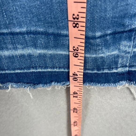 Boutique Embroidered Flare Jeans Womens 4 Bell Bottom Boho Hippie Stretch Denim - Picture 11 of 14